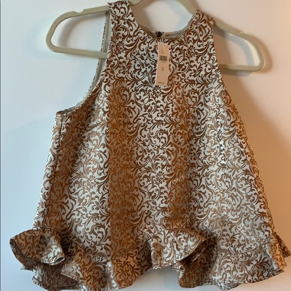 Anthropologie gold top *NWT* - Picture 1 of 4